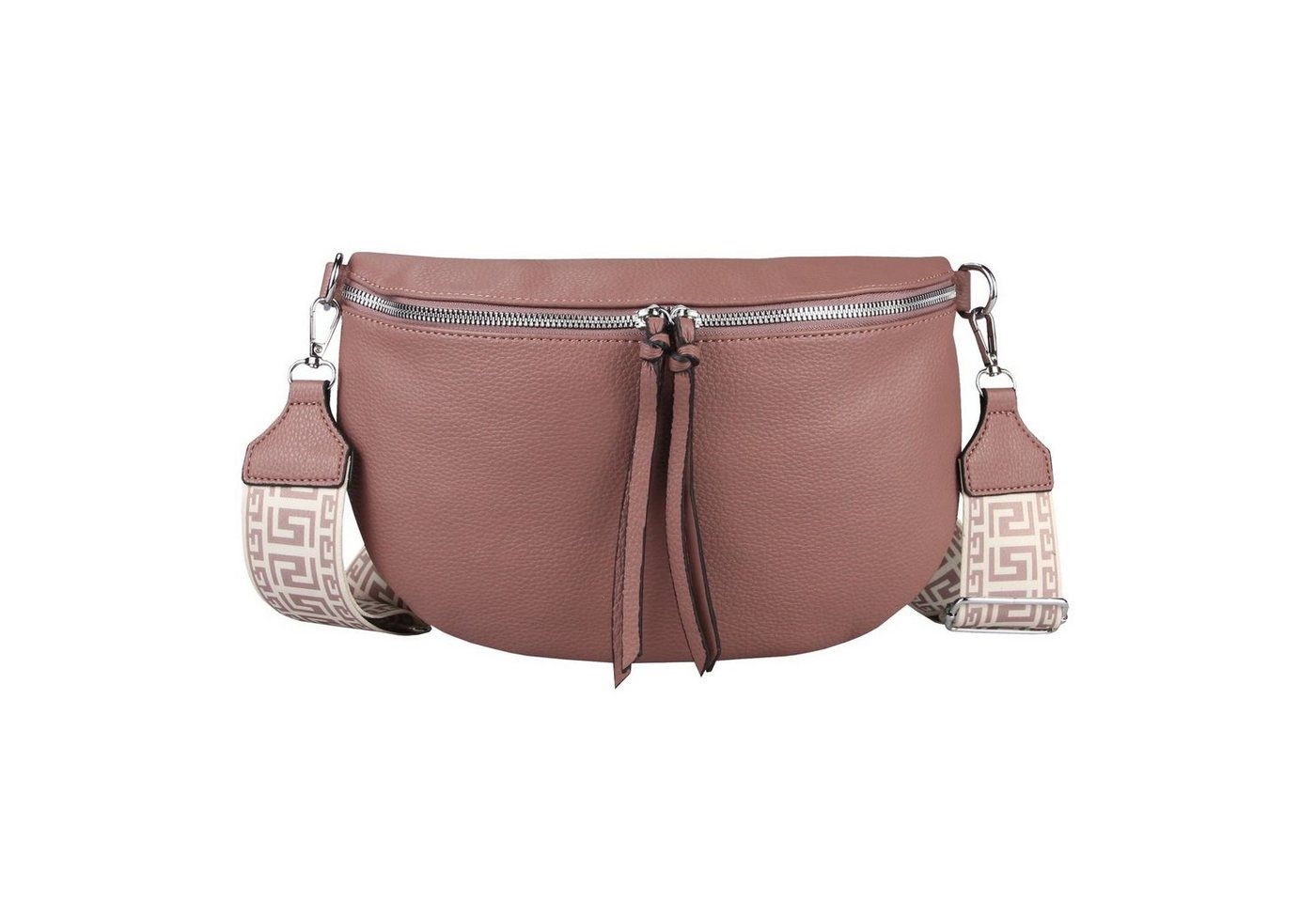 ITALYSHOP24 Bauchtasche Damen Brusttasche Gürteltasche CrossBody, Schultertasche, CrossOver, Umhängetasche, Hüfttasche von ITALYSHOP24