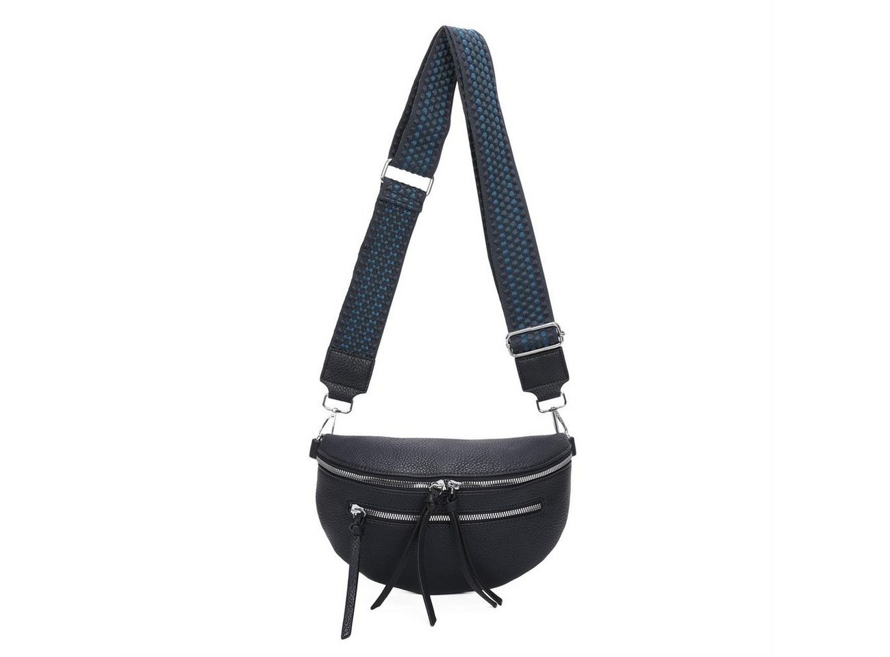 ITALYSHOP24 Schultertasche Damen Gürteltasche Umhängetasche CrossBody Schultertasche CrossOver, Brusttasche, Hüfttasche, Bodybag, Muster Taschengurt, leicht Gewicht von ITALYSHOP24