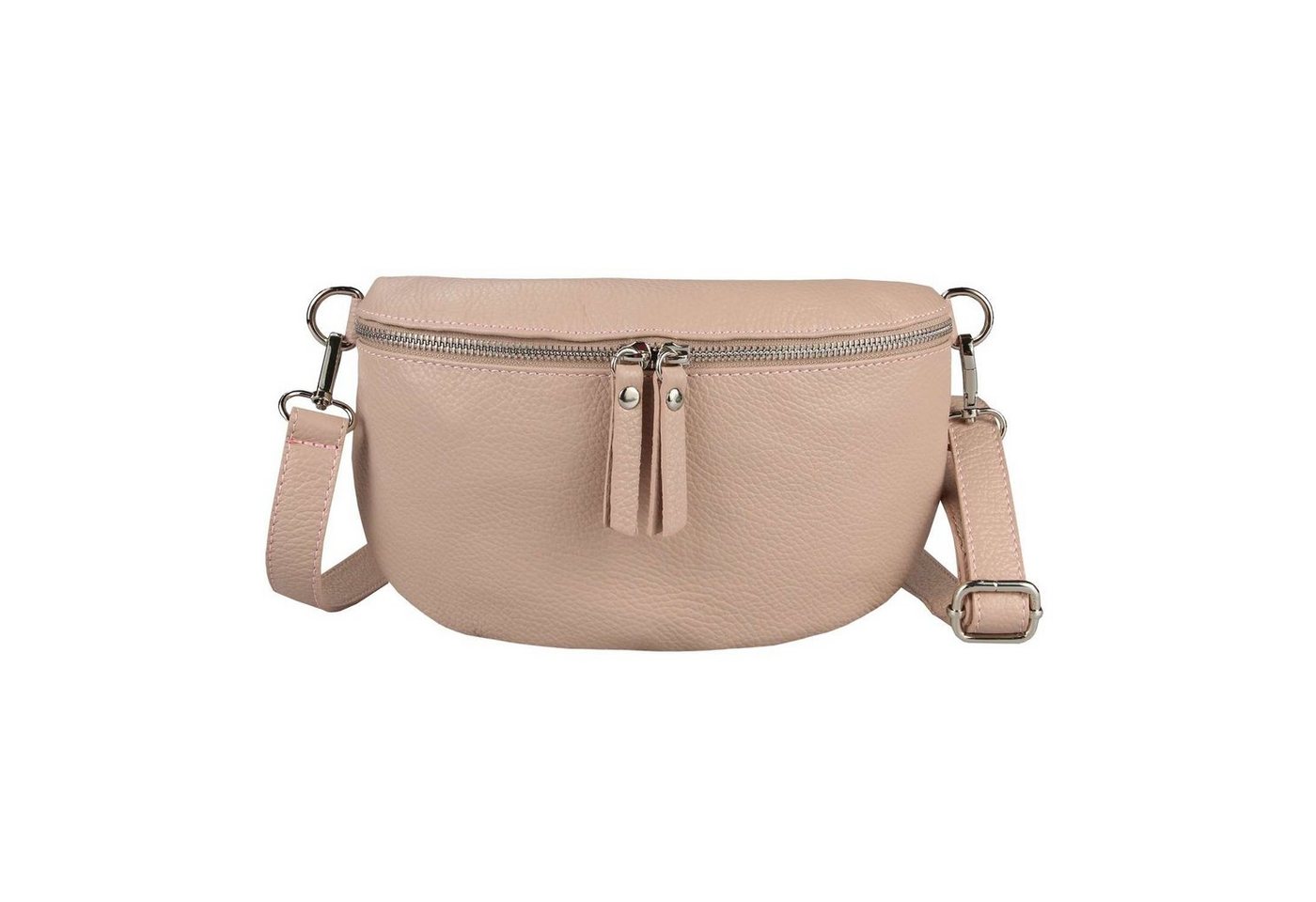 ITALYSHOP24 Bauchtasche Damen Leder Gürteltasche Hüfttasche CrossBody Bag, als Schultertasche, CrossOver, Umhängetasche tragbar von ITALYSHOP24