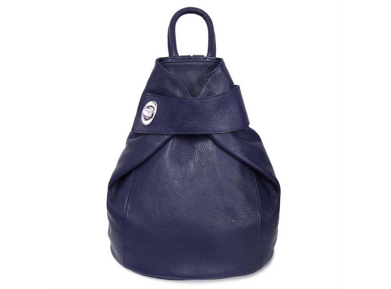 ITALYSHOP24 Rucksack Made in Italy Damen Leder Schultertasche Daypack Freizeitrucksack, Handgepäck von ITALYSHOP24