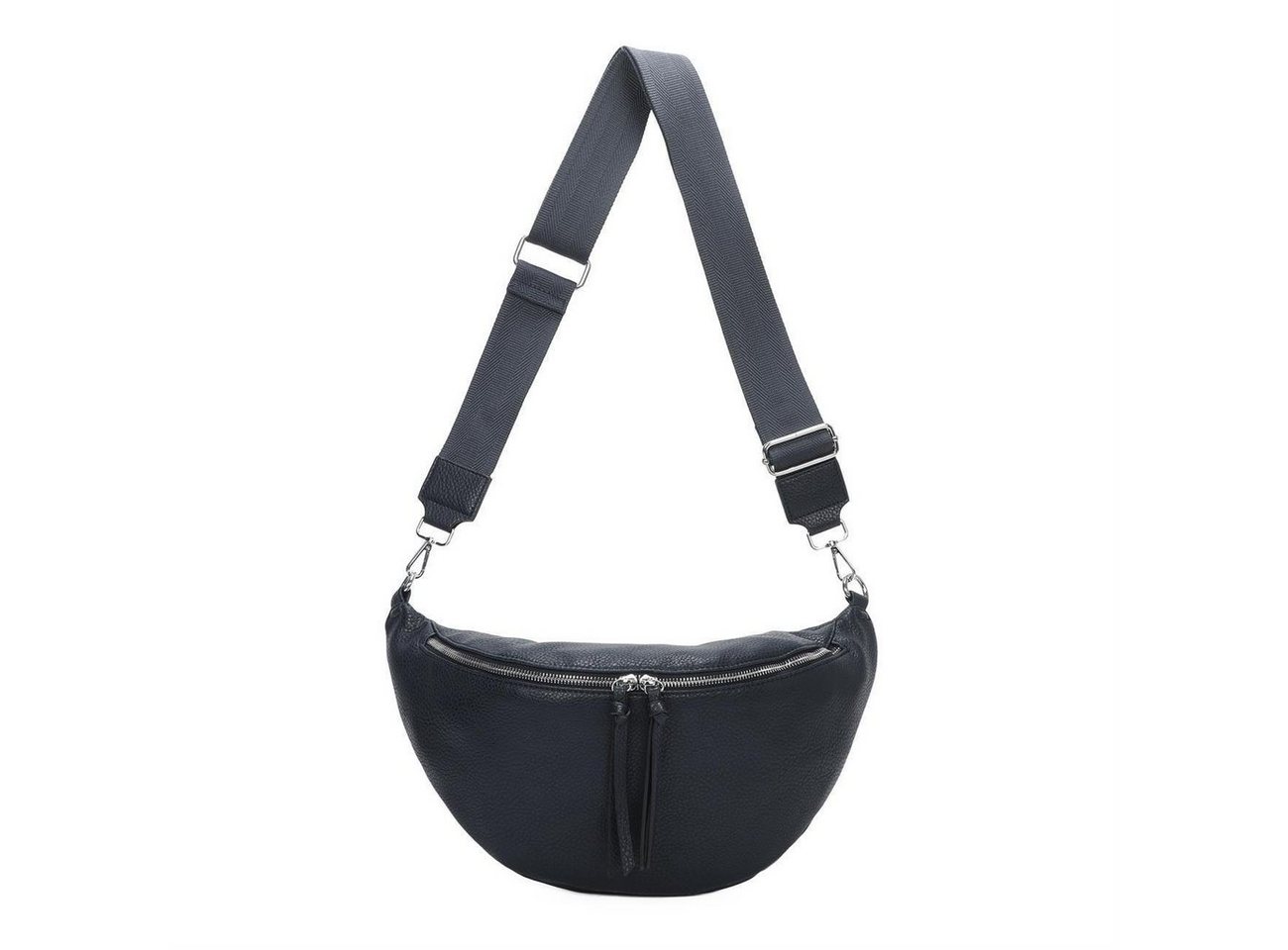 ITALYSHOP24 Schultertasche Damen Tasche Gürteltasche Bauchtasche Brusttasche (CrossBody Bag, Crossbag, Reisetasche), als CrossOver, Umhängetasche tragbar, Hüfttasche von ITALYSHOP24