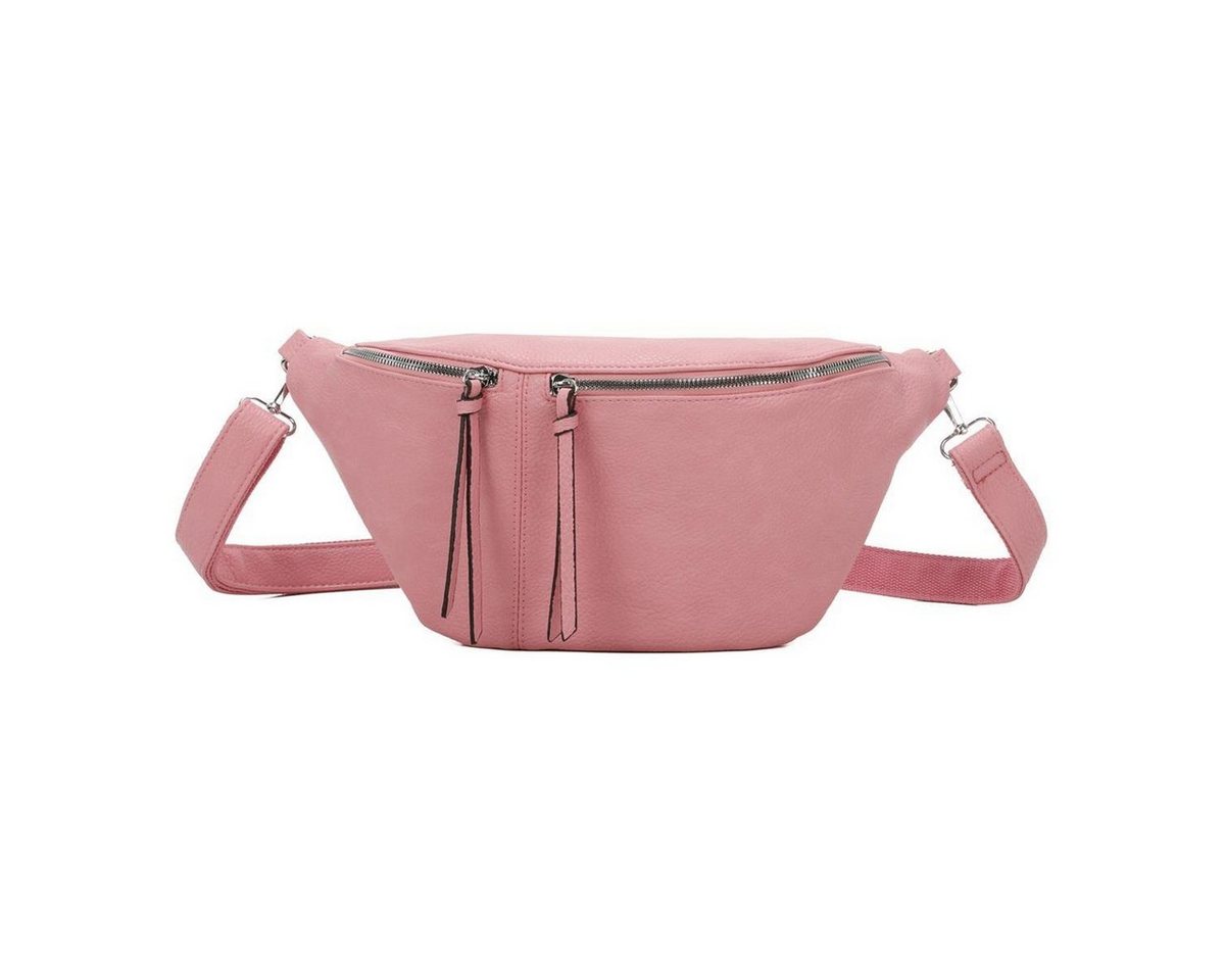 ITALYSHOP24 Schultertasche Damen XL Tasche Slingntasche Brusttasche CrossBody, CrossOver, Umhängetasche, Messenger von ITALYSHOP24