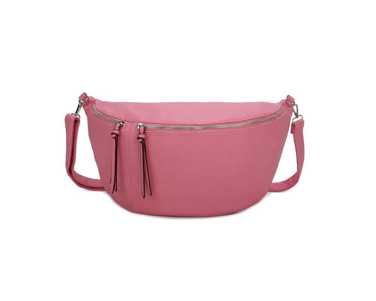 ITALYSHOP24 Schultertasche Damen XXL Tasche CrossBody Body Bag Bauchtasche, als CrossOver, Umhängetasche tragbar, Hüfttasche von ITALYSHOP24