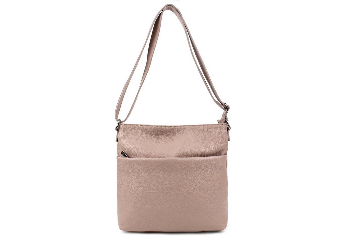 ITALYSHOP24 Schultertasche Made in Italy Damen Leder Tasche CrossOver, als Handtasche, Umhängetasche, Shopper tragbar von ITALYSHOP24