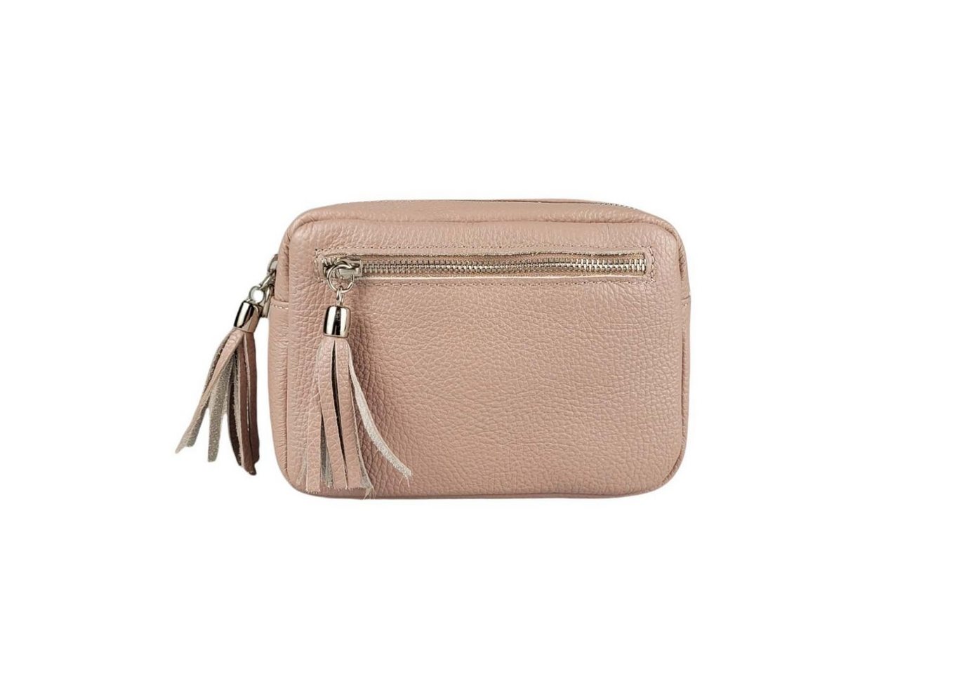 ITALYSHOP24 Schultertasche Made in Italy Damen Leder Tasche CrossOver, als Schultertasche, CrossBody, Umhängetasche tragbar von ITALYSHOP24