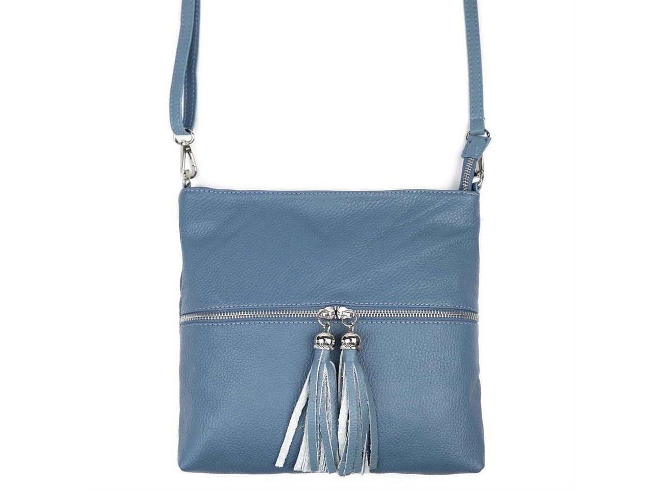 ITALYSHOP24 Schultertasche Made in Italy Damen Leder Tasche Crossbody, als Handtasche, Umhängetasche, CrossOver tragbar von ITALYSHOP24