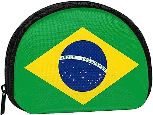 Brasilien-Flagge, für Damen und Mädchen, niedlich, modisch, Geldbörse, Geldbörse, Tasche, Kleingeldtasche, Schlüsselhalter von IUBBKI