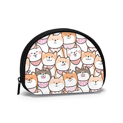 Schöne Shiba Inu Gummiente mit Sonnenbrille, Geldbörse, Geldbörse, Kleingeldtasche, flippiger Schlüsselhalter, Reißverschluss, kleine Kosmetik-Make-up-Taschen von IUBBKI