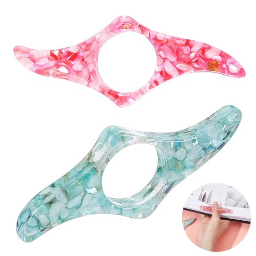 IUDWCG 2 Pcs Resin Buch Seitenhalter, klare handgemachte Lesezeichen Buchhalter Daumen Leser Ringöffner Lesen Zubehör für Buchliebhaber IUDWCG 2 Pcs Resin Buch Seitenhalter, klare handgemachte Lesezeichen Buchhalter Daumen Leser Ringöffner Lesen Zubehör für Buchliebhaber von IUDWCG