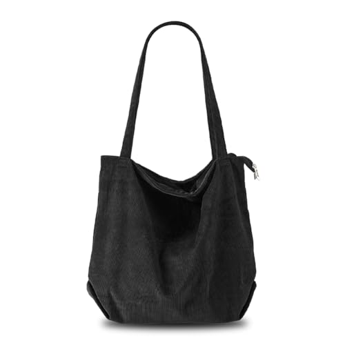 IVEOPPE Corduroy Tote Bag - für Frauen Mädchen Canvas Schulter Handtaschen Cute große Geldbörse von IVEOPPE