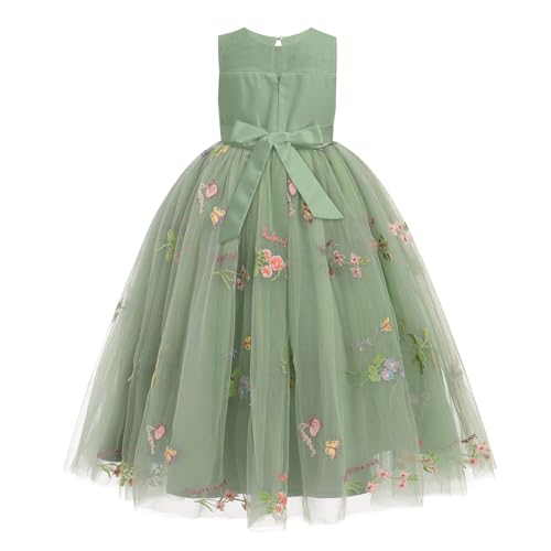 IWEMEK Blumenm�dchenkleider M�dchen �rmellos Hochzeit Festlich Prinzessin Kleider T�ll Festzug Abschlussball Kinder Ballkleid Brautkleid Abendkleid gr�n 11-12Y IWEMEK Blumenm�dchenkleider M�dchen �rmellos Hochzeit Festlich Prinzessin Kleider T�ll Festzug Abschlussball Kinder Ballkleid Brautkleid Abendkleid gr�n 11-12Y von IWEMEK