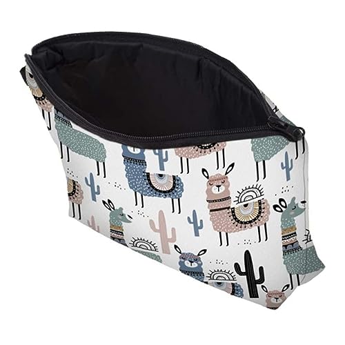 IWOWHERO 3D-Digitaldruck Alpaka Make-up-Tasche Mehrzweck-Aufbewahrungstasche Reise-kulturtasche IWOWHERO 3D-Digitaldruck Alpaka Make-up-Tasche Mehrzweck-Aufbewahrungstasche Reise-kulturtasche von IWOWHERO