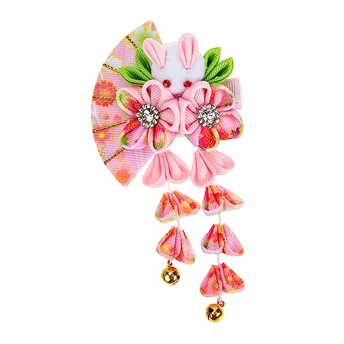 IWOWHERO Quaste Glocke Haarschmuck Chinesischer Haarclip Vintage-dekor Haarschmuck Für Frauen Traditionelle Japanische Kimonos Hanfu-quaste Hasennadel Retro Niedlich Asien Legierung Mädchen von IWOWHERO