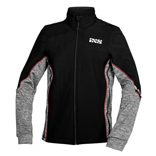 IXS Ice 1.0 Funktionsjacke (Black/Grey/Red,XL) von IXS