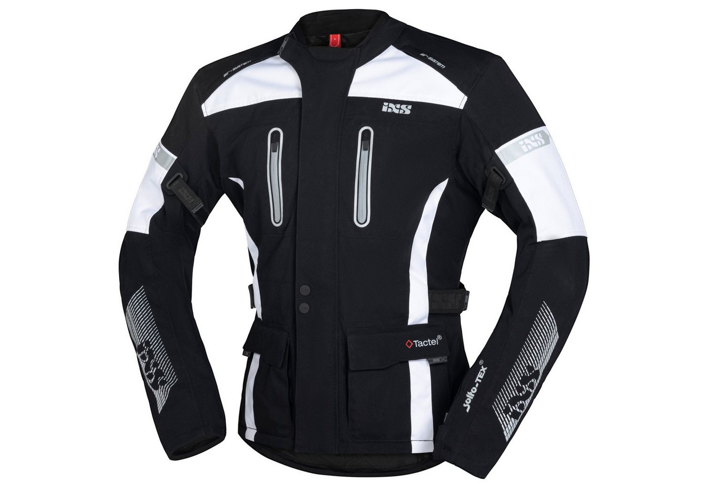 IXS Motorradjacke iXS Pacora-ST Textiljacke Herren schwarz / weiß 2XL von IXS