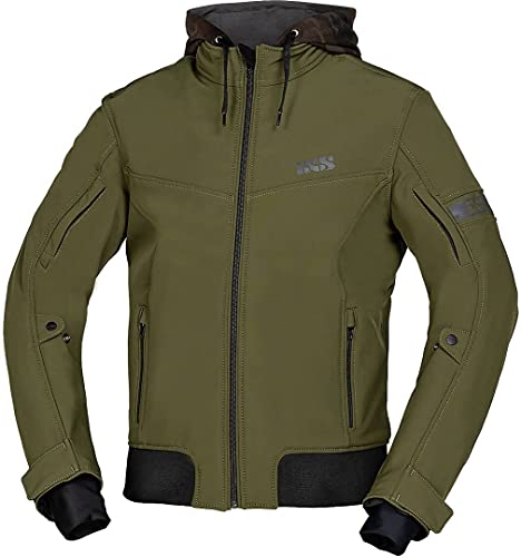 IXS Motorradjacke mit Protektoren Motorrad Jacke Moto Classic Textiljacke Olive M, Herren, Tourer, Ganzjährig, Polyester von IXS