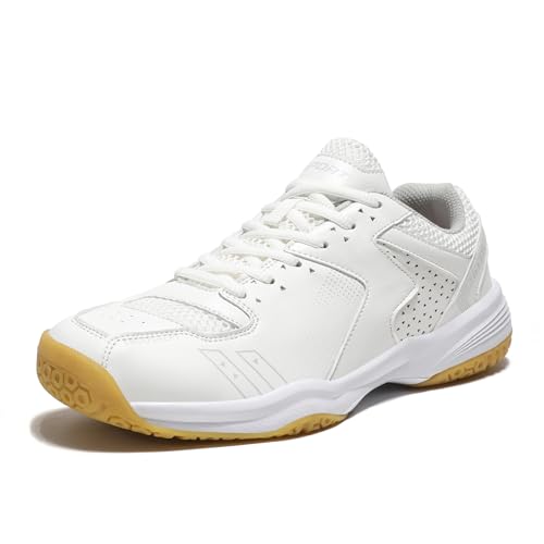 IZAIO Pickleball Schuhe für Herren, Tennisschuhe, Fußgewölbeunterstützung, Weiß, Weiss/opulenter Garten, 38 EU von IZAIO