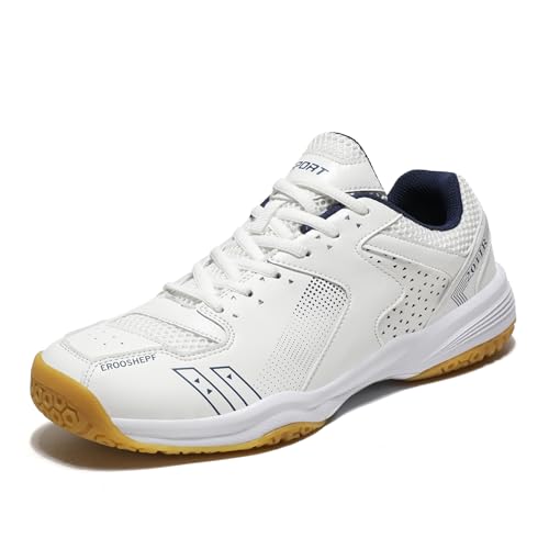 IZAIO Pickleball Schuhe für Herren, Tennisschuhe, Fußgewölbeunterstützung, Weiß, Weiss/opulenter Garten, 39.5 EU von IZAIO