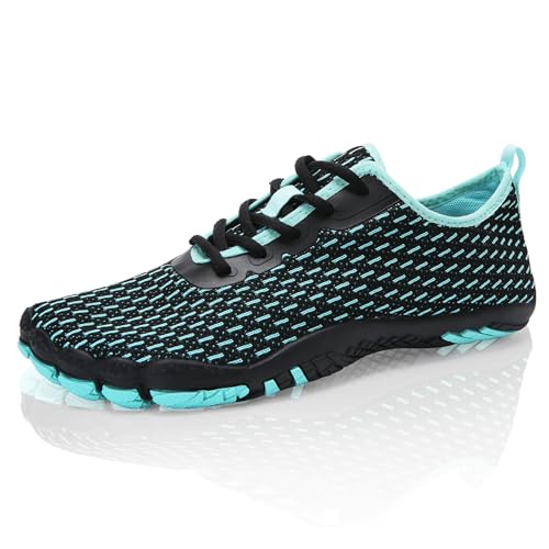 IceUnicorn Barfuss Schuhe Damen Barfußschuhe Herren Damen Strandschuhe Schwimmschuhe Wasserschuhe Aquaschuhe Fitnessschuhe (A151Grün,43EU) von IceUnicorn