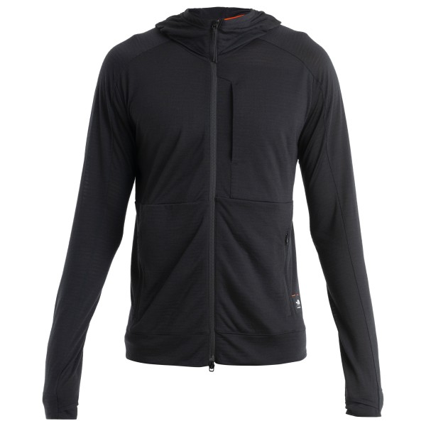 Icebreaker - Merino 200 Realfleece IB X TNF L/S Zip Hoodie - Merinojacke Gr M schwarz von Icebreaker