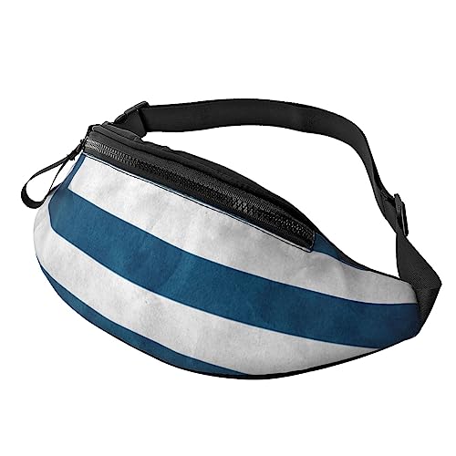 Abalone Perlmutt-Gürteltasche für Herren und Damen, modische, verstellbare Umhängetasche, für Reisen, Sport, Wandern, Griechische Flagge, Einheitsgröße von Iguatu