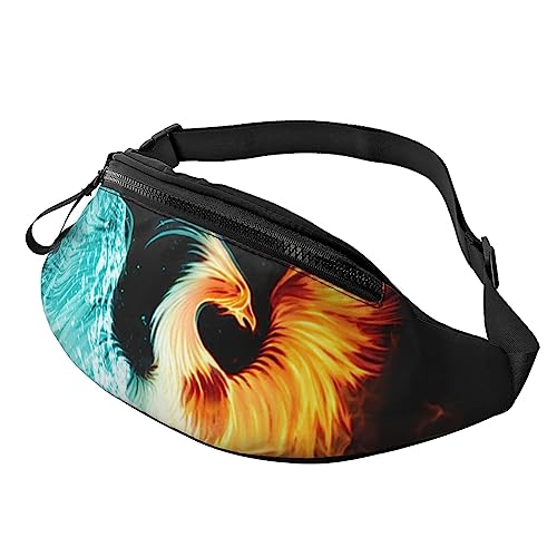 Bauchtasche mit Tarnmuster, für Herren und Damen, modisch, verstellbar, für Reisen, Sport, Wandern, Wunderschöner Phoenix, Einheitsgröße von Iguatu