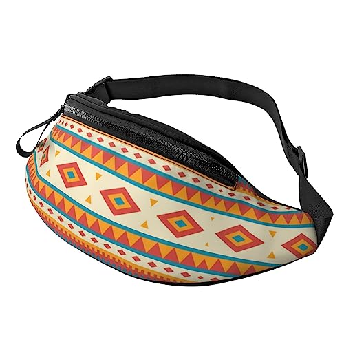 Bauchtasche mit Zebra-Druck, für Herren und Damen, modisch, verstellbar, für Reisen, Sport, Wandern, Indianer, Einheitsgröße von Iguatu