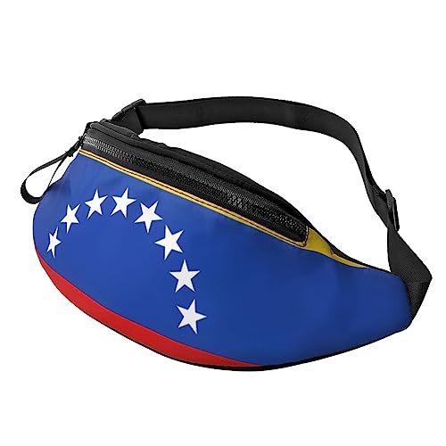 Condiments Spices Bauchtasche für Männer und Frauen, modische, verstellbare Crossbody-Hüfttasche, für Reisen, Sport, Wandern, Flagge Venezuela, Einheitsgröße von Iguatu