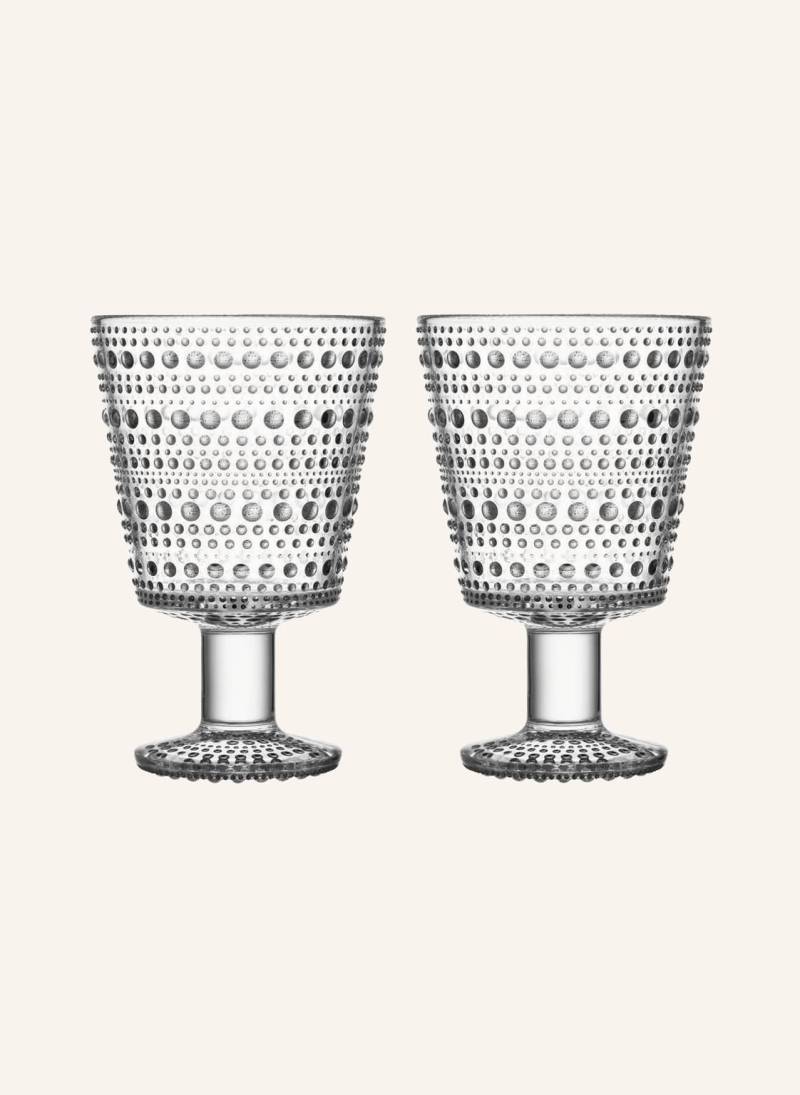 Iittala 2-Tlg. Set Trinkgläser Kastehelmi weiss von Iittala