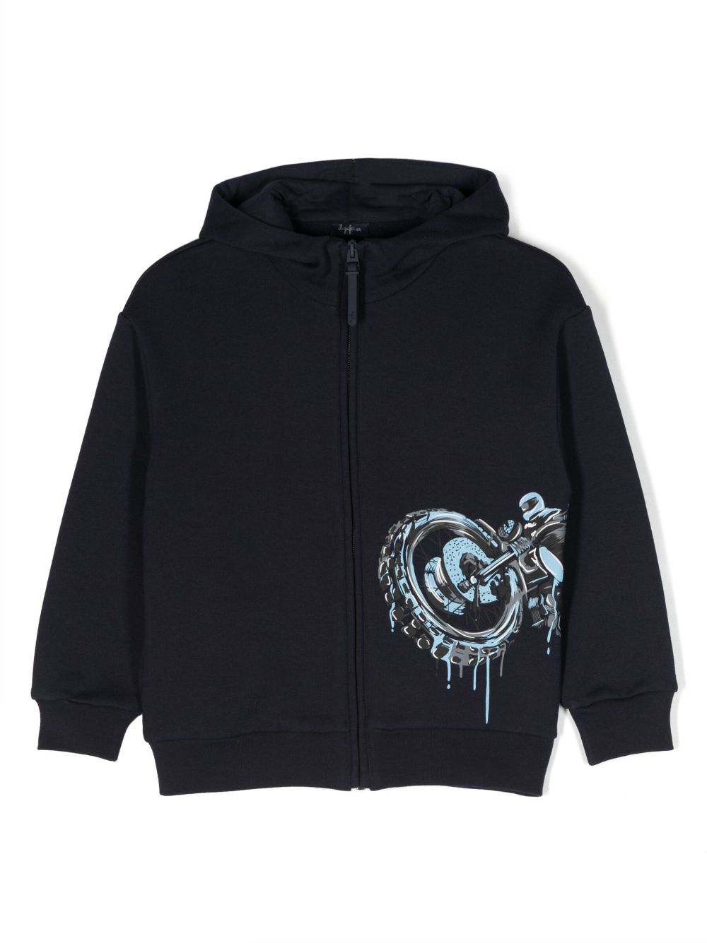 Il Gufo Jacke mit grafischem Print - Blau von Il Gufo