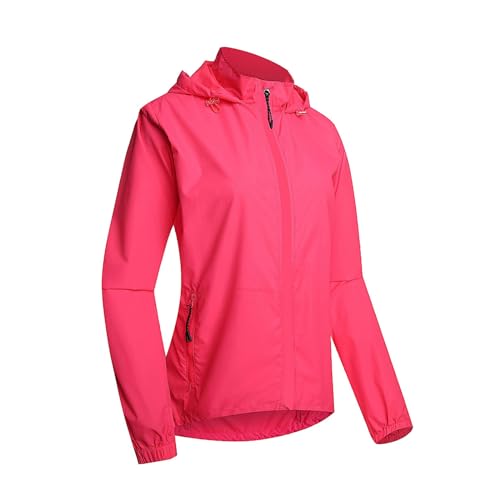 Fahrradjacke, wasserdichtes, winddichtes, atmungsaktives Outdoor-Fahrradtrikot, ärmellose Sommer-MTB-Weste, Fahrradmantel, leichtes reflektierendes Fahrradoberteil zum Radfahren(Size:XXXXL,Color:Rosa) von ImockA