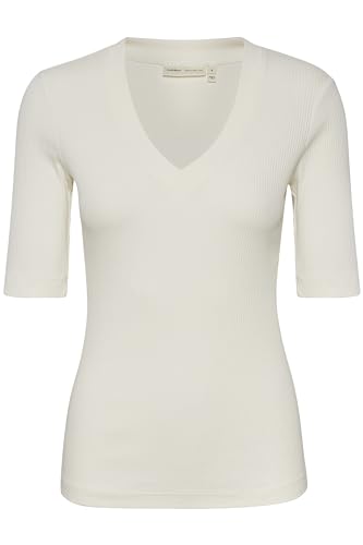 InWear Damen Dagnaiw V T-Shirt, Whisper White, M von InWear