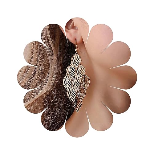 Inateannal Boho Filigrane Blatt Tropfen Ohrringe Gold Blatt Kronleuchter Ohrringe Cluster Blatt Haken Ohrringe Ethnische Super Leichte Ohrringe Schmuck Für Frauen Und Mädchen Inateannal Boho Filigrane Blatt Tropfen Ohrringe Gold Blatt Kronleuchter Ohrringe Cluster Blatt Haken Ohrringe Ethnische Super Leichte Ohrringe Schmuck Für Frauen Und Mädchen von Inateannal