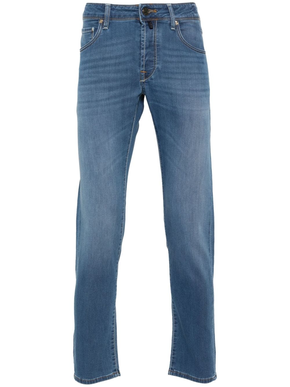 Incotex Halbhohe Slim-Fit-Jeans - Blau von Incotex