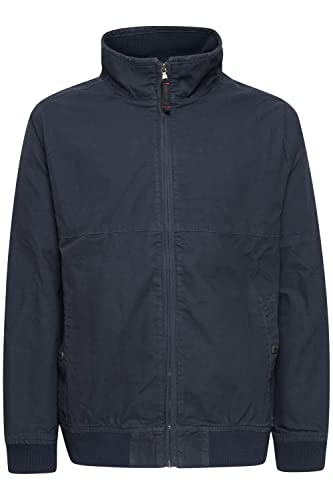 Indicode 10357MM IDSimon Bomberjacke Herren Übergangsjacke Herrenjacke jacke Baumwoll-Blouson Rippbündchen Hochwertige Baumwoll-Qualität Regular Fit, Größe:2XL, Farbe:Navy (400) von Indicode