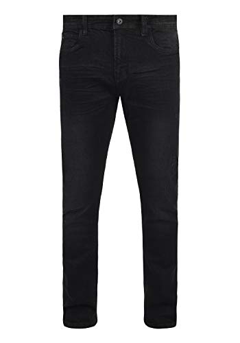 Indicode IDAldersgate Herren Jeans Hose Denim mit Stretch und Destroyed-Look Slim Fit, Größe:33/34, Farbe:Black (999) von Indicode