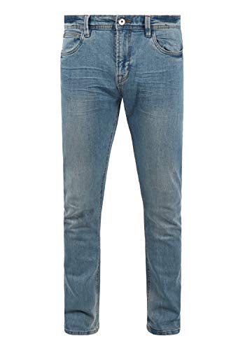 Indicode IDAldersgate Herren Jeans Hose Denim mit Stretch und Destroyed-Look Slim Fit, Größe:36/34, Farbe:Blue Wash (1014) von Indicode