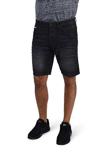 Indicode IDAlessio Herren Jeans Shorts Kurze Denim Hose mit Stretch Regular Fit, Größe:M, Farbe:Black (999) von Indicode