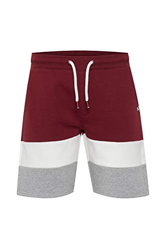 Indicode Caul Herren Sweatshorts Kurze Hose Jogginghose mit Kordelzug, Größe:M, Farbe:Bordeaux (201) von Indicode