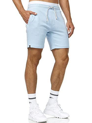 Indicode Herren Aldrich Sweatshorts mit Kordelzug | Herrenshorts Sportshorts für Männer Sky Way M von Indicode