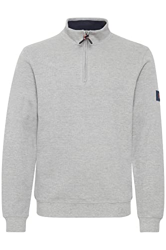 Indicode Herren Arcelino Sweatshirt Zip-Troyer, Größe:XL, Farbe:Light Grey Mix (913) von Indicode
