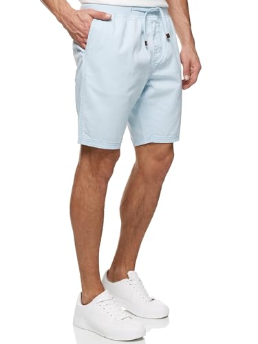 Indicode Herren Carver Chino Shorts aus Baumwolle | Bermuda Herren Chino Shorts f. Männer Sky Blue XXL von Indicode