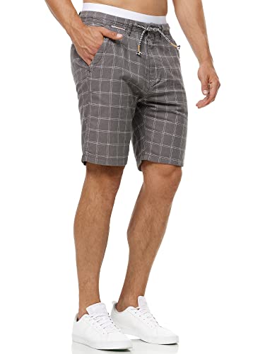 Indicode Herren Corvallis Chino Shorts mit 4 Taschen | Bermuda Herren Chino Shorts Pewter XL von Indicode