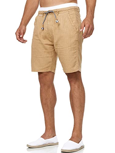 Indicode Herren Corvallis Chino Shorts mit 4 Taschen | Bermuda Herren Chino Shorts Tan XXL von Indicode