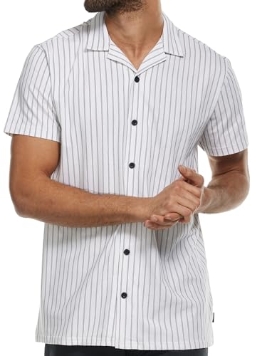 Indicode Herren Cozy Hawaii Sommer Retrohemd | Herrenhemd Kurzarm für Männer Navy XXL von Indicode