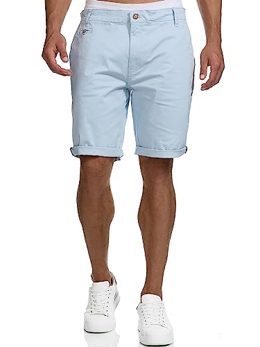 Indicode Herren Creel Chino Shorts mit 5 Taschen | Bermuda Herren Chino Shorts f. Männer Sky Way 3XL von Indicode