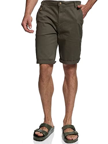 Indicode Herren Creel Chino Shorts mit 5 Taschen | Bermuda Herrenshorts Chinoshorts Freizeitshorts Männer Army, 3XL Indicode Herren Creel Chino Shorts mit 5 Taschen | Bermuda Herrenshorts Chinoshorts Freizeitshorts Männer Army, 3XL von Indicode
