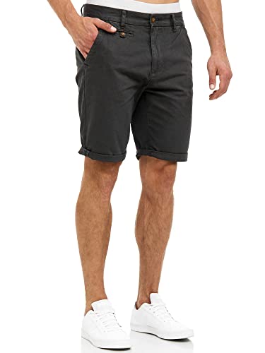 Indicode Herren Cuba Chino Shorts mit 5 Taschen | Bermuda Herren Chino Shorts f. Männer Raven 3XL von Indicode