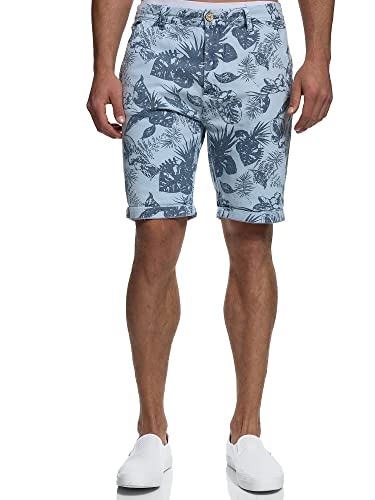 Indicode Herren Curtain Chino Shorts mit Gürtel | Bermuda Herrenshort Chinohose f. Männer Sky Way XXL von Indicode