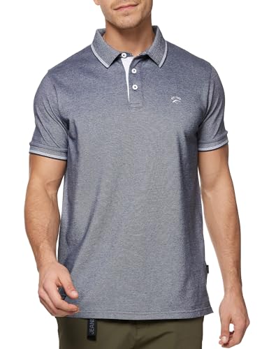 Indicode Herren INSan Jose Poloshirt aus 100% Baumwolle | Herrenpoloshirt Polokragen Baumwollshirt Navy XL von Indicode